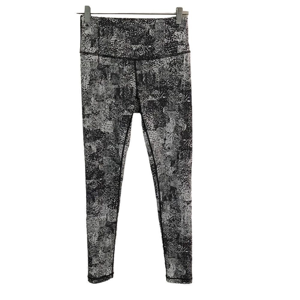 Zella black & white full length leggings S